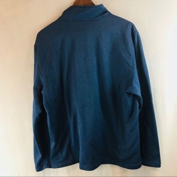 Izod 1/4 zip pullover jacket blue orange sz Large - Picture 2 of 5